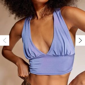 NWT UO Phoenix Plunging Tie-Back Tank Top